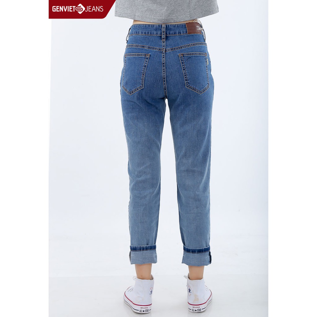 [Mã FASHIONGV99 giảm 20% tối đa 200K đơn từ 0 đồng] Quần dài Jeans Nữ TQ104J497 GENVIET | BigBuy360 - bigbuy360.vn