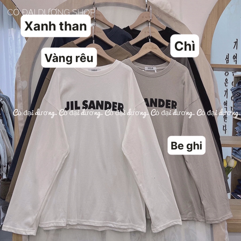 Áo phông thu đông tay dài ống xuông chữ JIL SANDER -Mã 3158 ( kèm ảnh thật ) | BigBuy360 - bigbuy360.vn