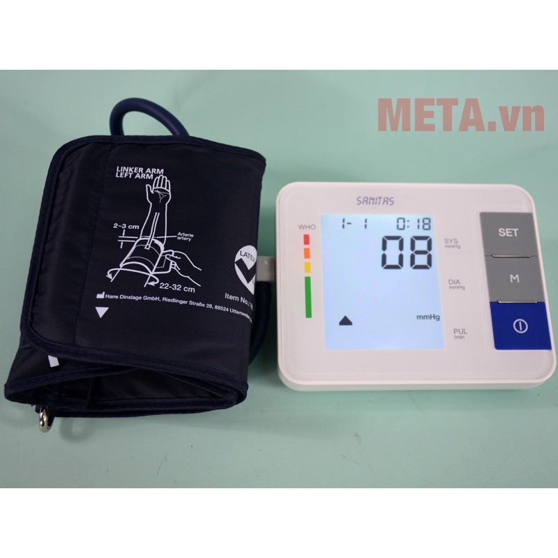 Máy đo huyết áp ,máy đo huyết áp bắp tay BEURER SANITAS SBM38 cảnh báo rối loạn nhịp tim bảo hành 36 tháng