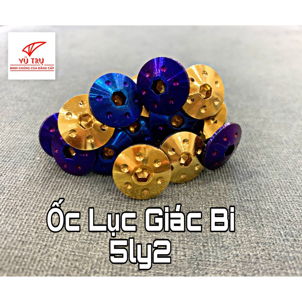 Ốc lục giác bi vàng-titan