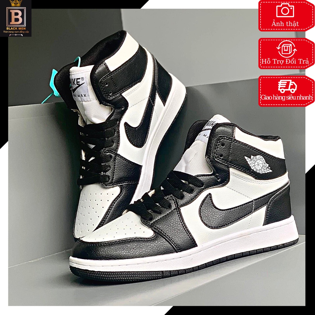 Giày Jordan Cổ Cao, Giày _Nike Jordan 1 Low 2 Màu Đen Trắng Cực Hot Đủ Size Nam Nữ 38-44