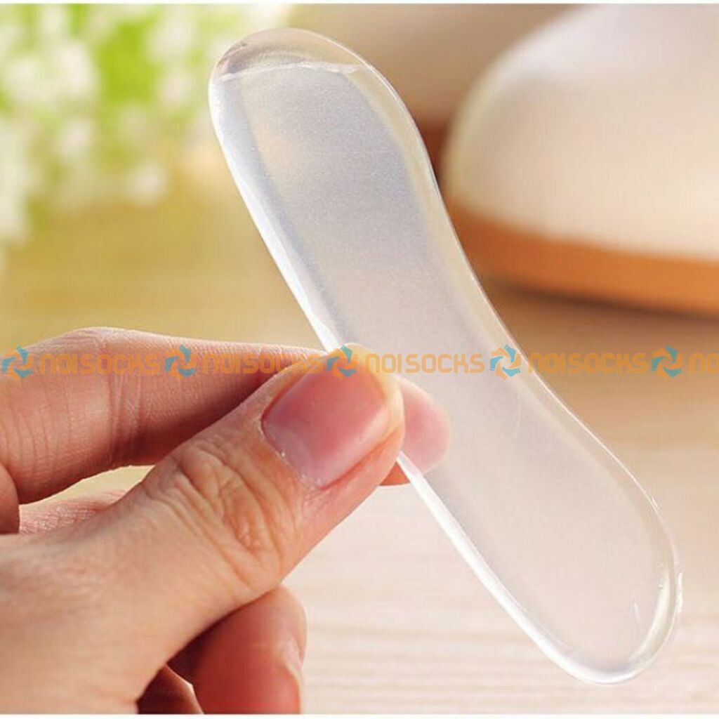 [rẻ vô địch] Set 2 Miếng lót giày silicon trong suốt Hug My Heels chống trầy gót, chống đau chân, chống tuột