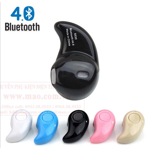 Tai nghe Bluetooth S530 V4.1 Ear-Pod Nhét tai Siêu Nhỏ Có Nghe Nhạc | WebRaoVat - webraovat.net.vn