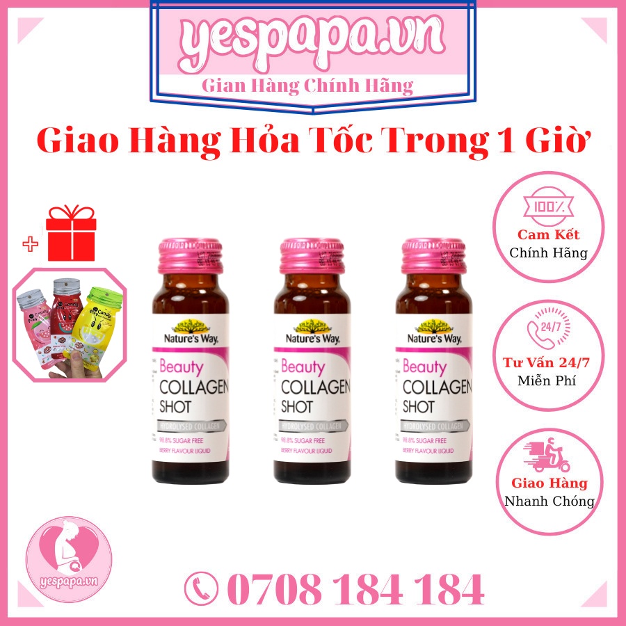Beauty Collagen Shot Nature's way-Collagen dang nước hộp 50ml Yespapa.vn