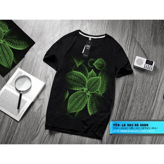 Áo thun cao cấp Lá bạc hà xanh - 26