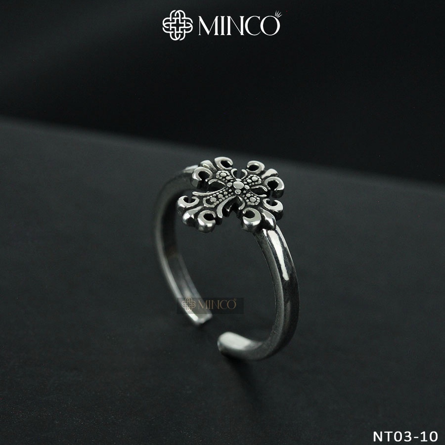 Nhẫn Nữ Chrome Heart Minco Accessories phong cách Unisex phụ kiện trang sức cá tính NT03-10