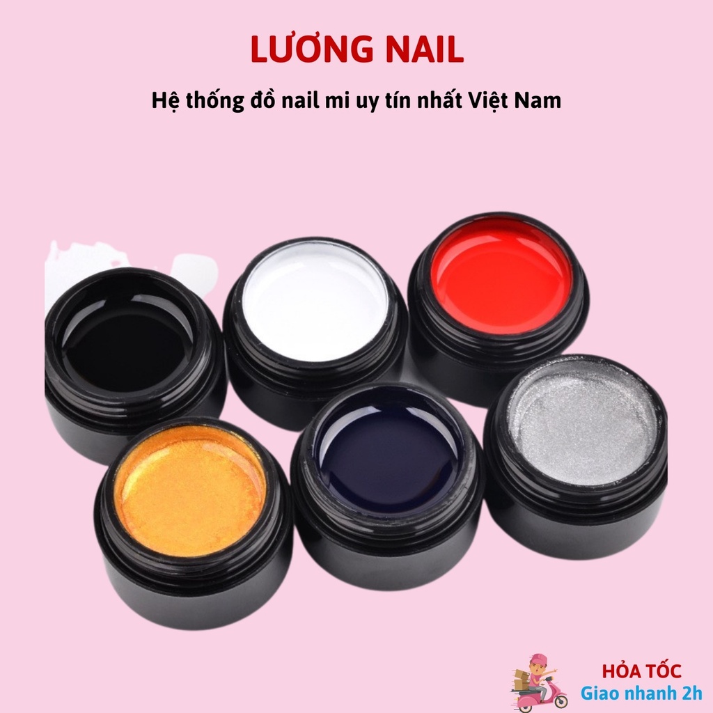 Gel nhện nail gel mạng nhện trang trí móng phụ kiện nail