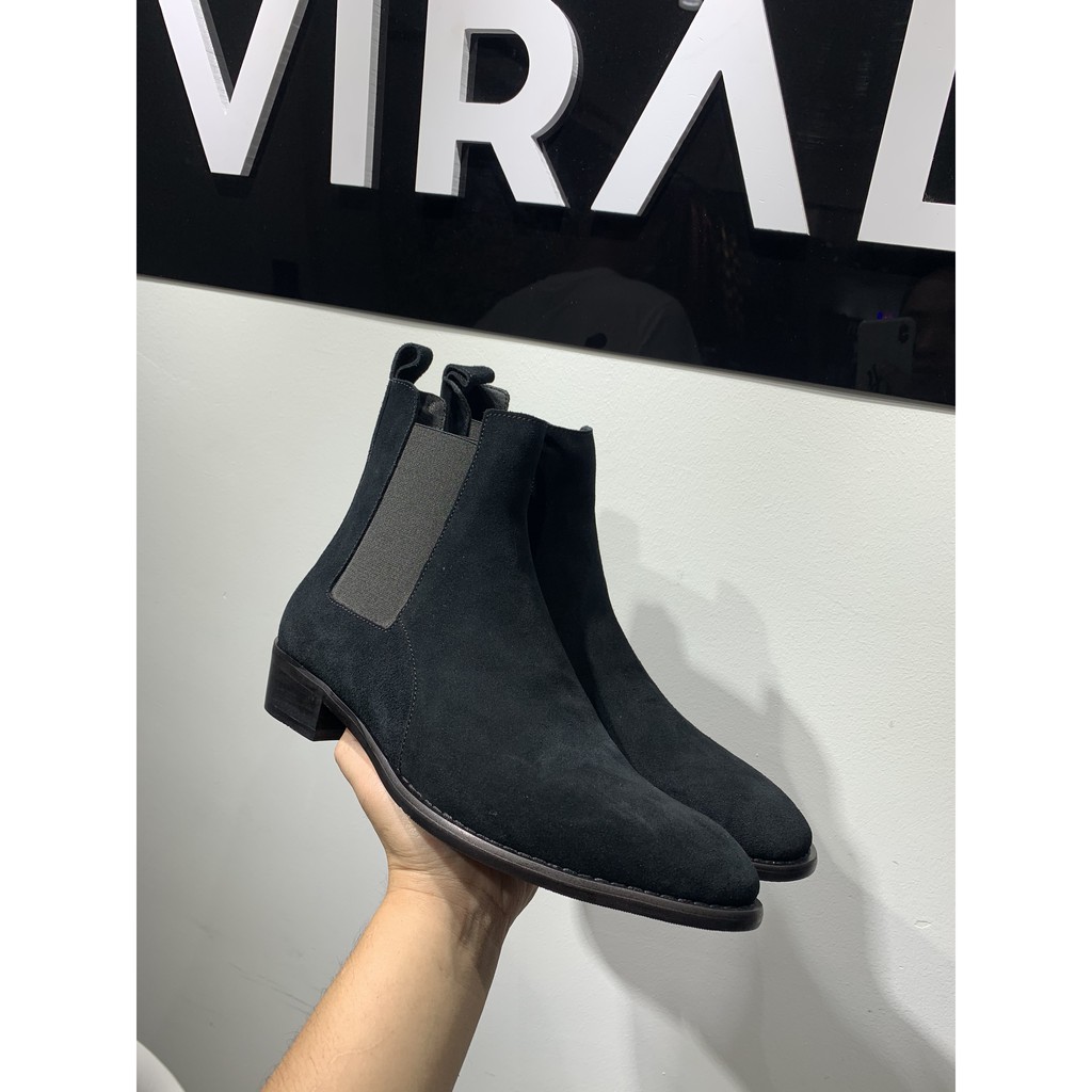 Giày nam Chelsea Boots Da Bò Đế Phíp Cao Cấp Đế BẢO HÀNH 12 THÁNG. Tặng Phụ Kiện