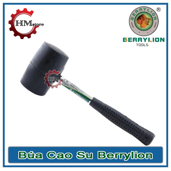 Búa cao su cán sắt Berrylion 500g 300g 700g - Búa đầu cao su