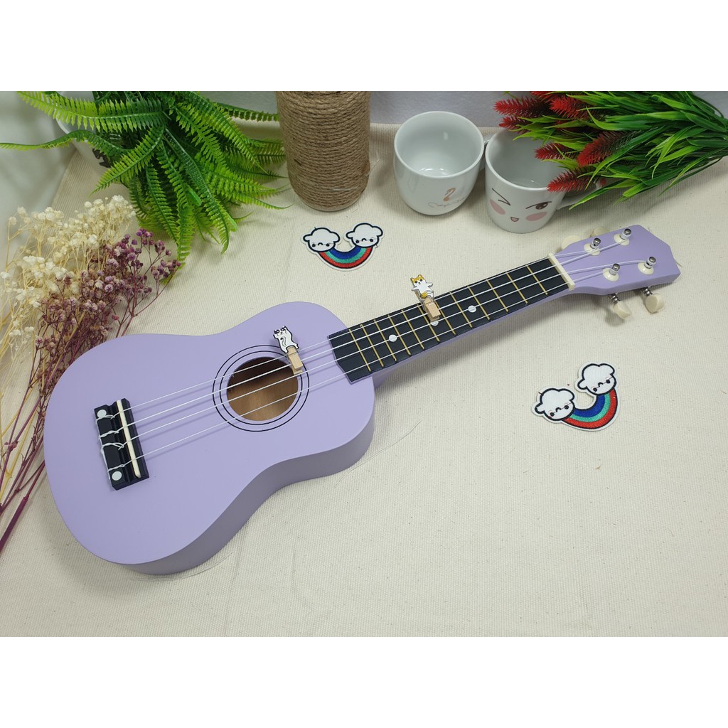 Đàn Ukulele Full Gỗ Sơn Màu Andrew M2C-T05 Soprano Cần Gỗ- tặng full phụ kiện