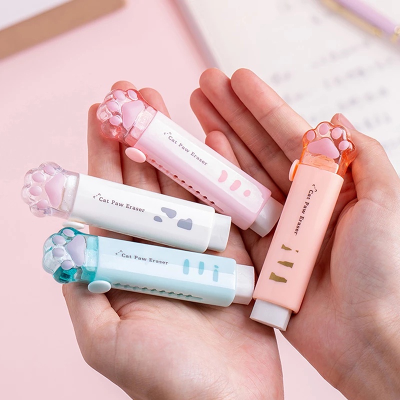 Cục Tẩy Bút Chì Hình Móng Vuốt Mèo Đáng Yêu Sáng Tạo