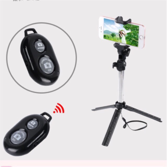 Gậy selfie+bluetooth rời+đế 3 chân | BigBuy360 - bigbuy360.vn