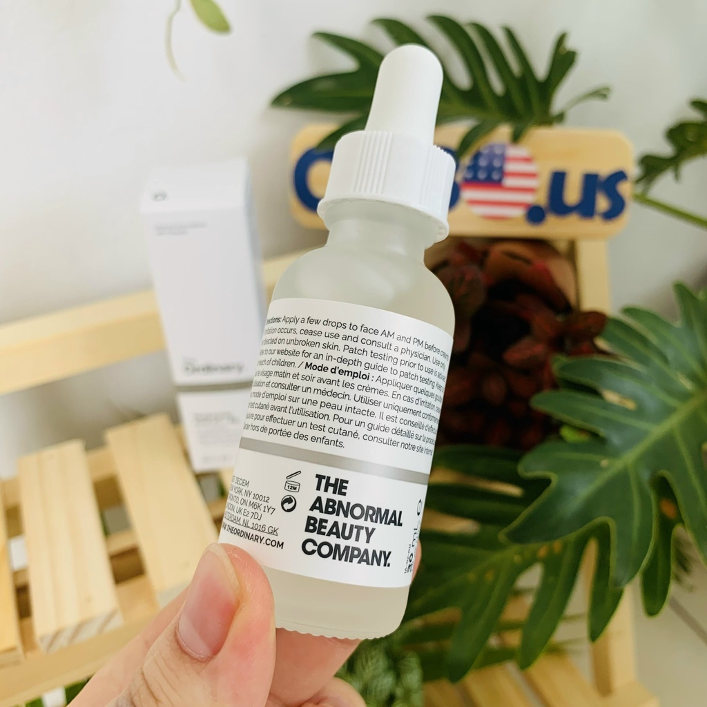 Serum B5 The OrdinaryThe Ordinary Hyaluronic Acid 2% + B5 30ml CABOUS010  Serum cấp ẩm Hya Acid B5 30ml