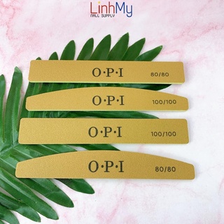 Dũa Móng Gel OPI Da Bò - Dũa Phá Gel Phá Bột Độ Nhám 80/80
