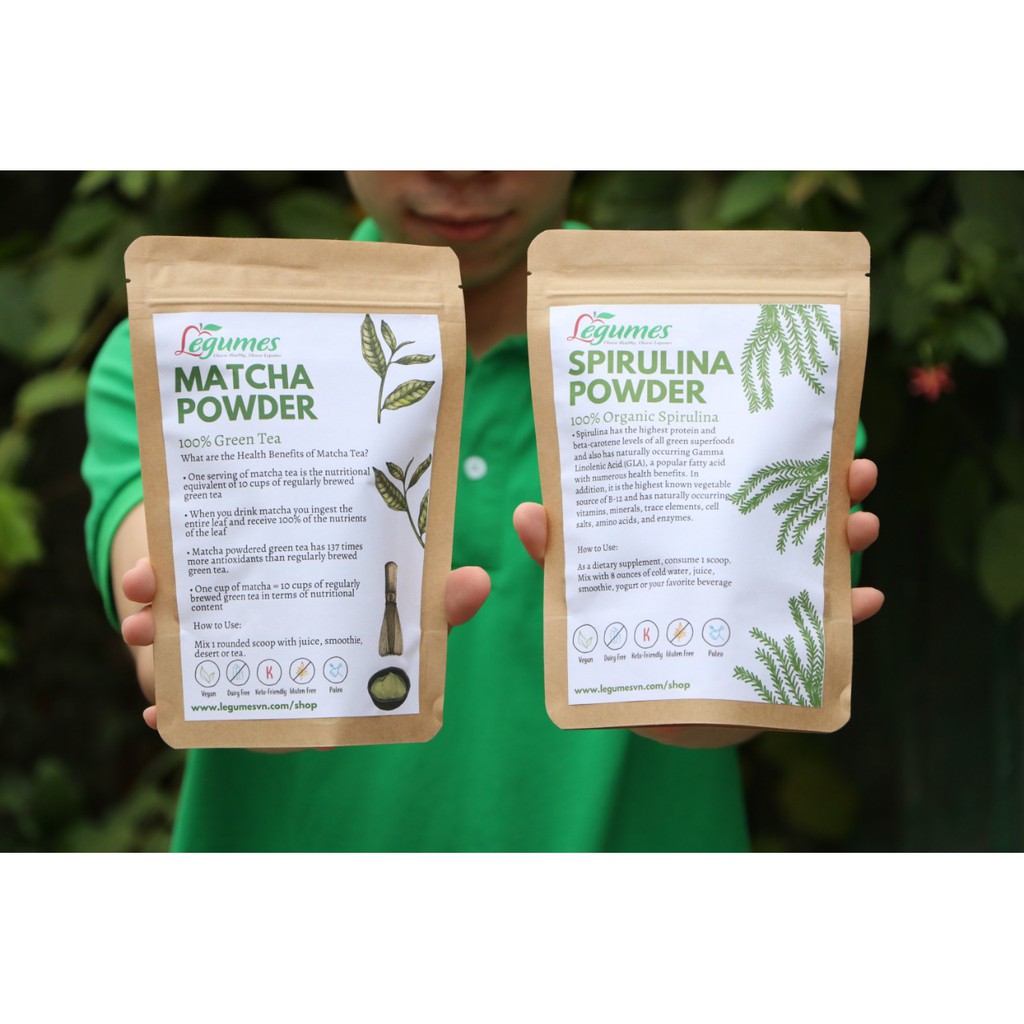 Bột Tảo Xoắn Spirulina Nguyên Chất - Thực Phẩm Bổ Sung Dinh Dưỡng, Giàu Protein và Vitamin