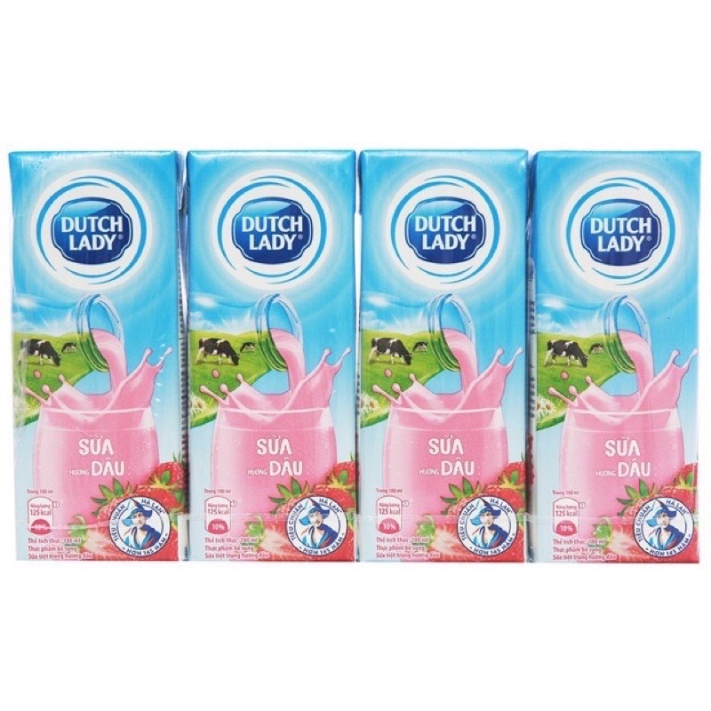 Sữa tươi Cô gái Hà Lan Đủ Vị vỉ 180ml