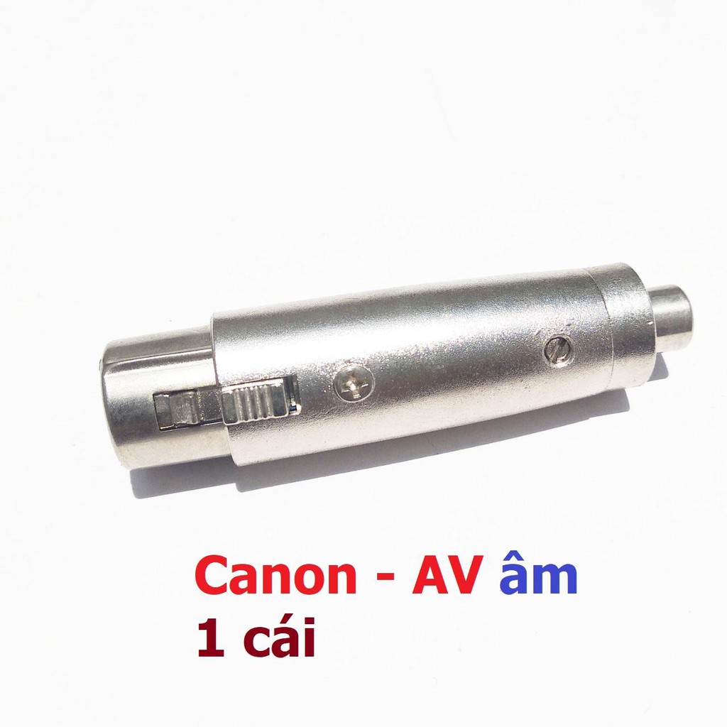 Jack Canon ra AV (Bông sen) 1 đầu Canon cái ra 1 đầu AV - 1 cái