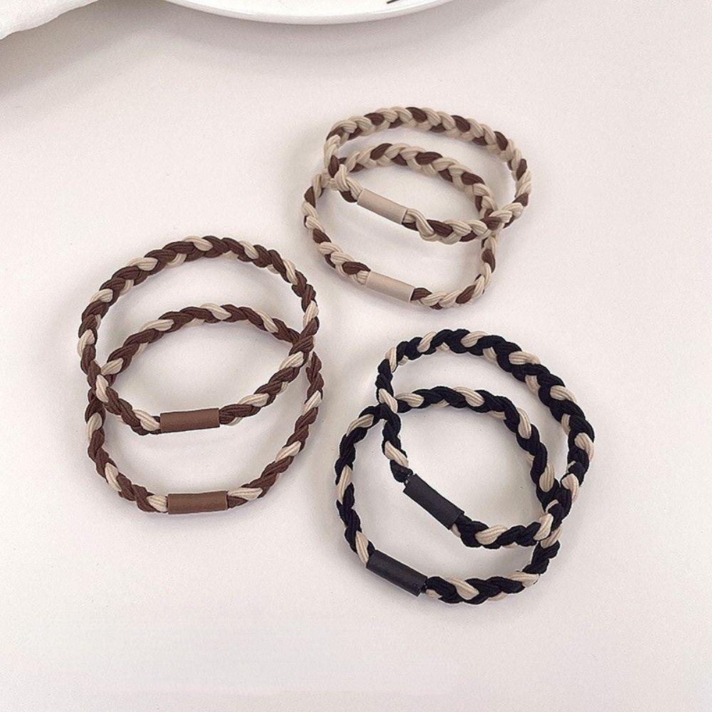 Dây Buộc Tóc Cao Su Co Giãn Thiết Kế Đơn Giản Cho Nữ