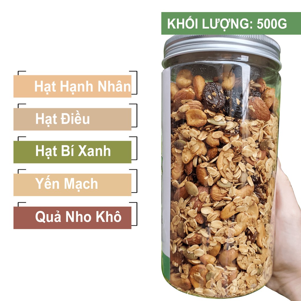 Granola chocolate ăn kiêng Góc Healthy - ganola mật ong ngũ cốc giảm cân hiệu quả