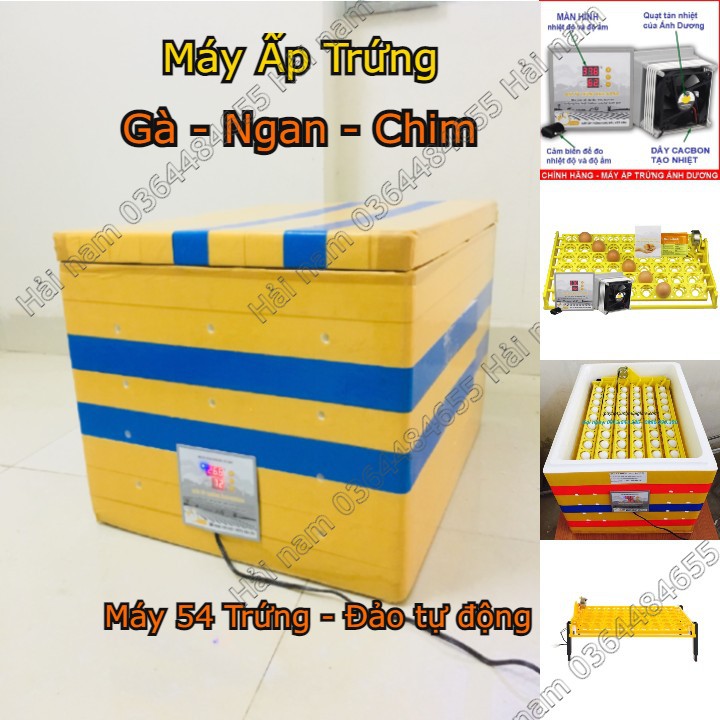 Máy ấp trứng Gà - Ngan - Vịt - Chim bồ câu - Máy đảo tự động - Ấp nở  hiệu quả cao  . Bảo hành 1 năm sử dụng.