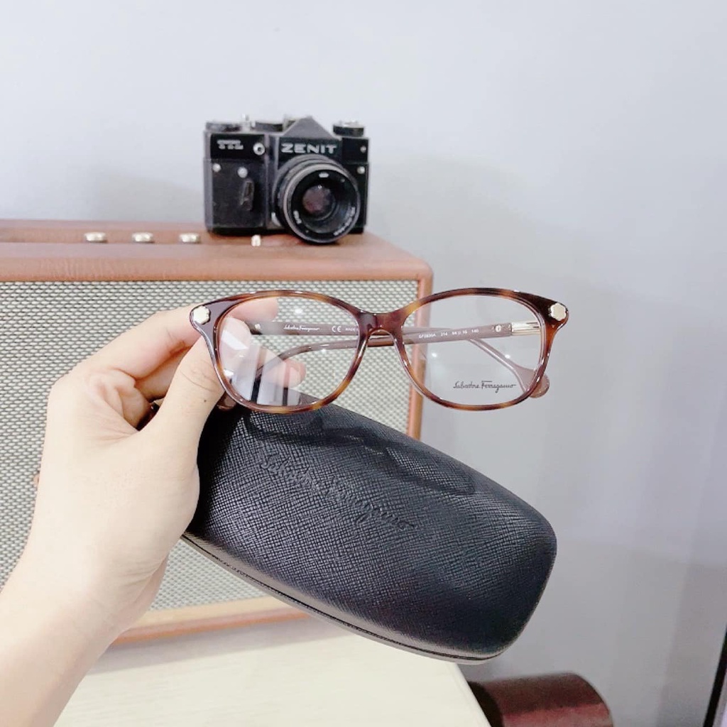 Gọng Cận Salvatore Ferragamo SF2830A (214) Gọng Kính SF viền nâu havana cat eye (54-15-140)