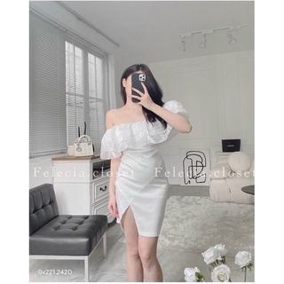 g1- đầm body trắng bèo GV221