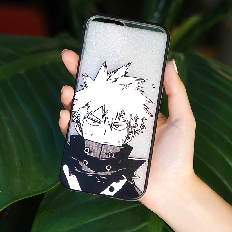 Ốp lưng Iphone Anime My Hero Academia Mã PCMHA16 in hình các nhân vật bằng nhựa dẻo trong suốt