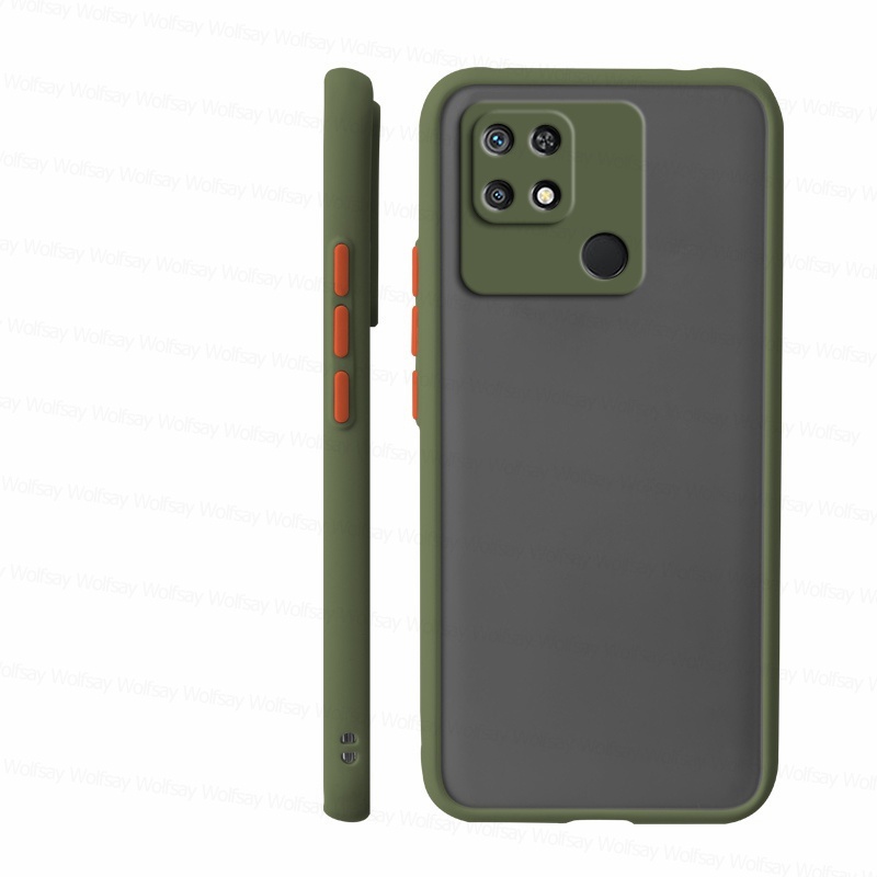 Ốp Điện Thoại Nhựa Mềm Nhám Nút Bấm Màu Tương Phản Cho Xiaomi Poco C40 Redmi 10C Redmi10 Note 11 11s 11 Pro 5G