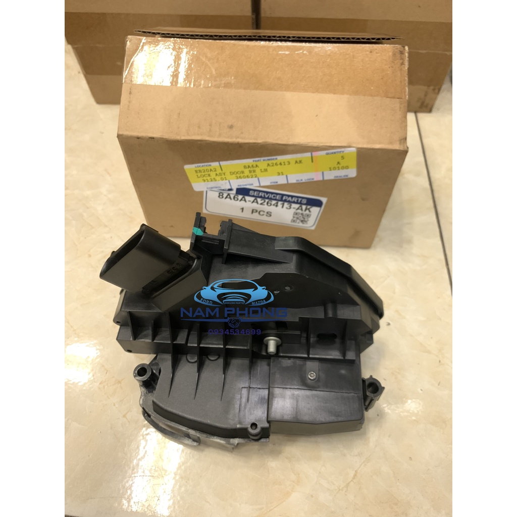 Ổ khóa ngậm sau Fiesta Focus Ecosport Ranger sau lái FH 4 zắc - 8A6AA26413AK / 8A6AA26413AG / AM5AR26413AF / 8A6AA26413A