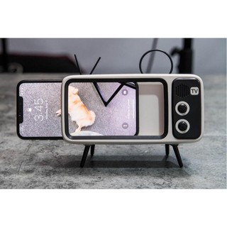 Loa Bluetooth mô hình TV trắng đen thời bao cấp