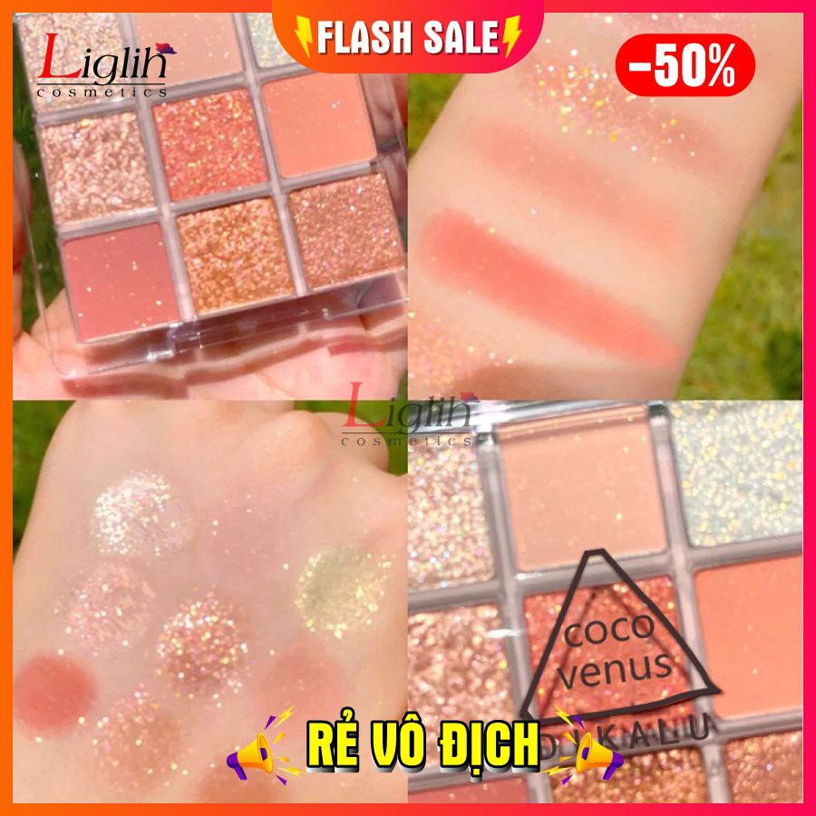 Bảng mắt 9 ô dikalu bóng nhũ mịn lâu trôi | BigBuy360 - bigbuy360.vn