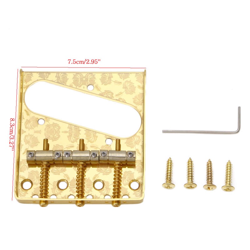 1 Bộ 3 Ngựa Gạt Tàn Thuốc Lá Họa Tiết Hoa Cho Đàn Guitar Fd TL