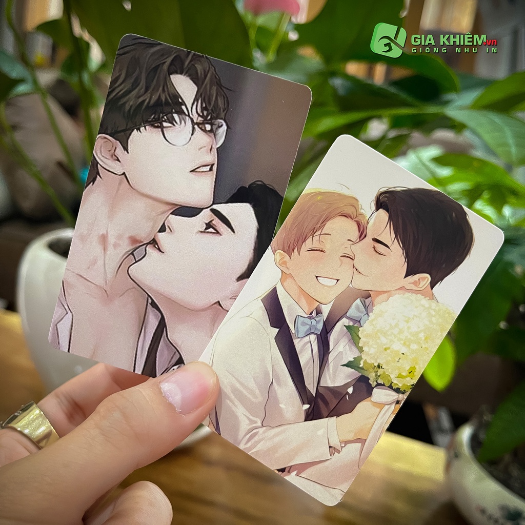 In combo 10 card bo góc không phai không nhòe màu size 9x5.5 ảnh theo yêu cầu