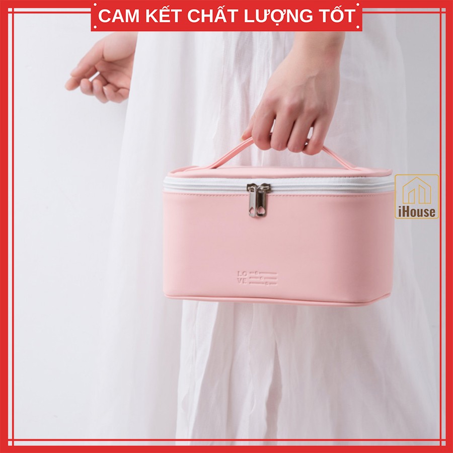 Túi đựng mỹ phẩm du lịch cao cấp, Túi cốp đựng đồ trang điểm mini đa năng tiện dụng chống nước iHouse