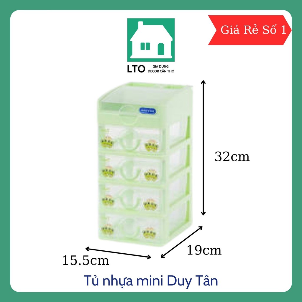 Tủ Ba Ngăn Duy Tân Tủ Mini Đựng Trang Sức Mỹ Phẫm Siêu Bền