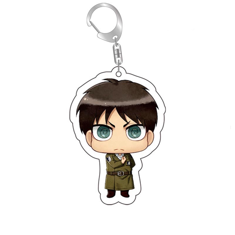 Tmdbyx Móc Khóa Nhựa Acrylic Mặt Hình Nhân Vật Hoạt Hình Anime Attack on Titan Nhật Bản