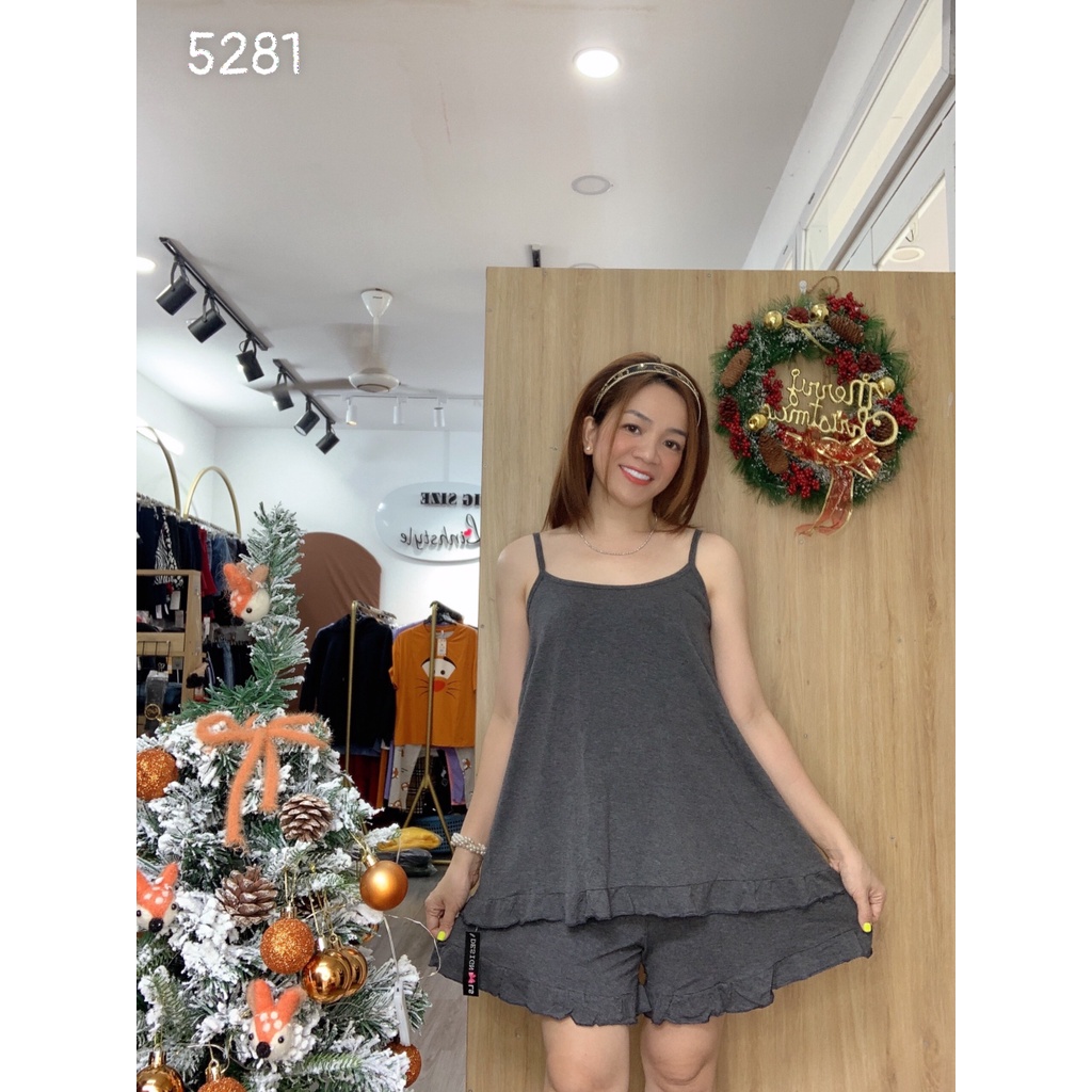 Bộ đùi 2 dây Bigsize Trơn - 5281