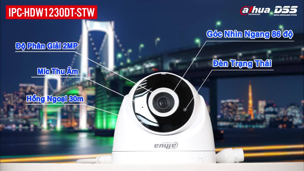 Camera wifi DAHUA 2MP, đàm thoại 2 chiều, 1230DT (chính hãng) | BigBuy360 - bigbuy360.vn