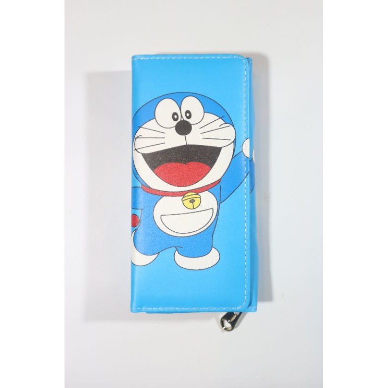 Ví Da Tổng Hợp Dáng Dài In Hình Doraemon Đáng Yêu