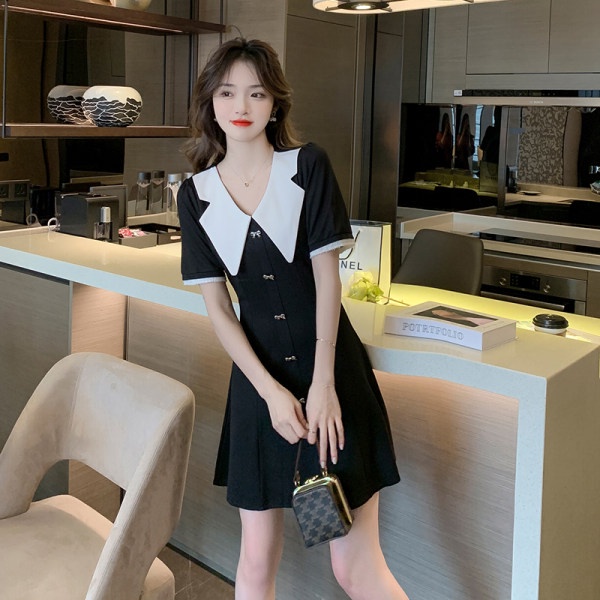 Đầm Cổ Búp Bê Dáng Ôm Thiết Kế Đơn Giản Thời Trang Mùa Hè Cho Nữ