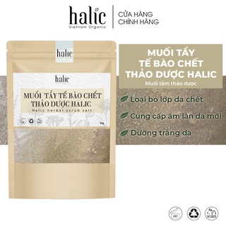 Muối tắm tẩy tế bào chết Thảo Dược Halic Organic 50G tẩy tế bào chết, se khít lỗ chân lông, dưỡng trắng săn chắc da