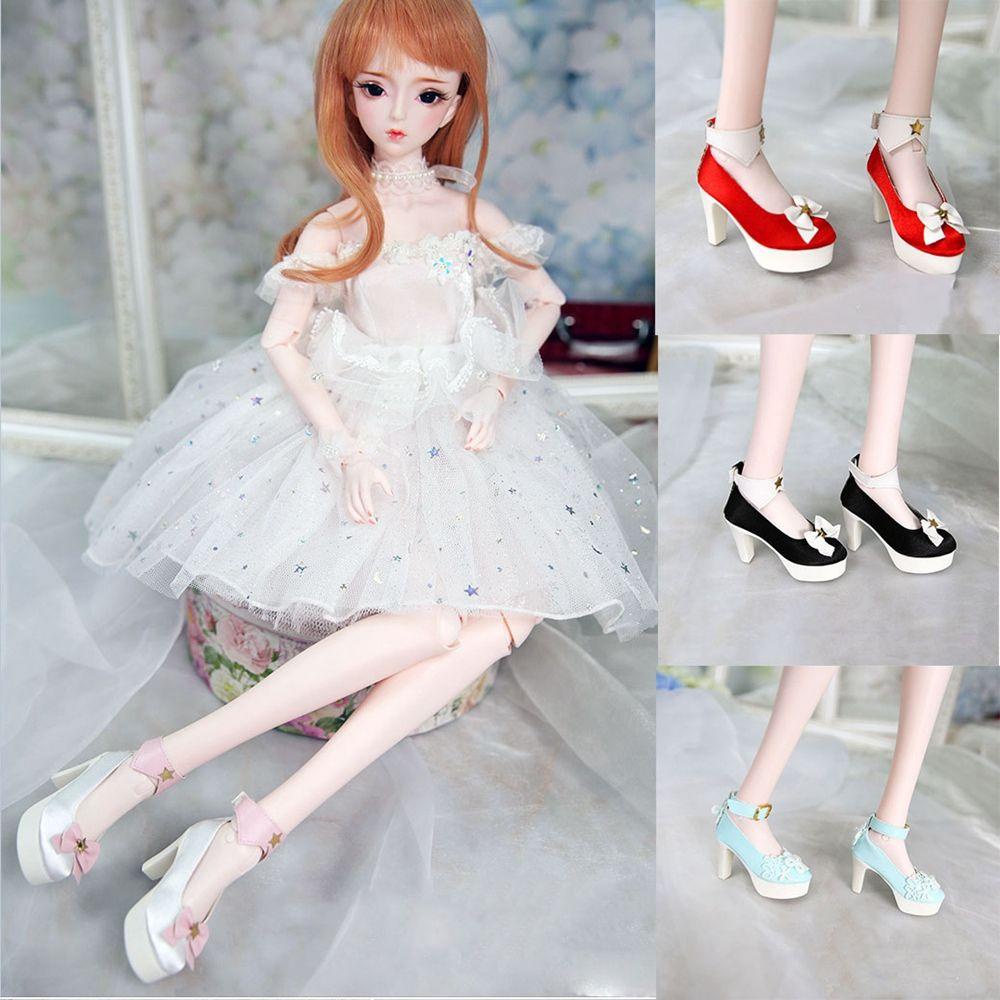 Giày Búp Bê Da PU Phối Vải Thời Trang 4 Kiểu Tùy Chọn 1 / 3