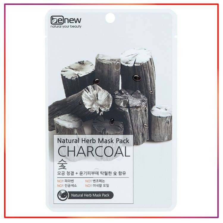 Miếng Đắp Mặt Nạ Than Hoạt Tính BENEW NATURAL HERB MASK PACK - CHARCOAL ...