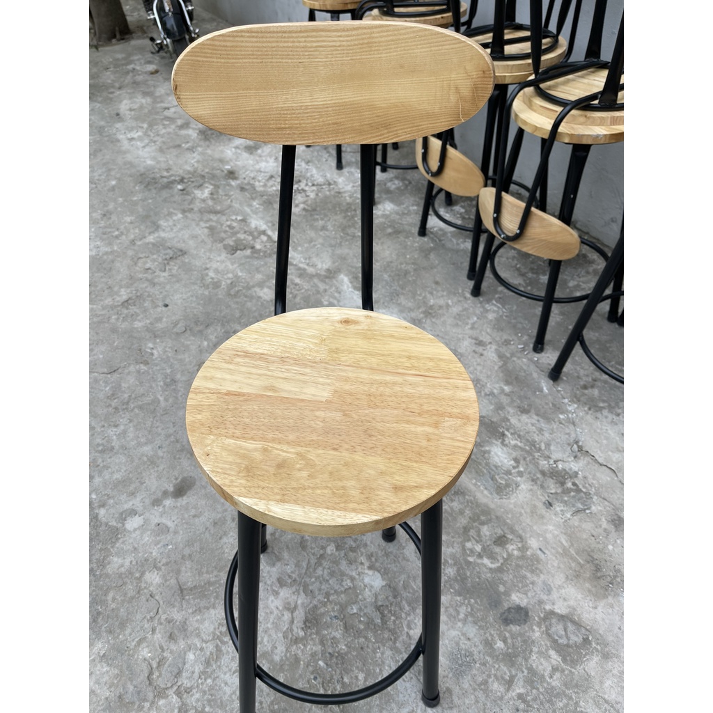 GHẾ QUÂY BAR 𝐅𝐑𝐄𝐄 𝐒𝐇𝐈𝐏 GHẾ QUẦY THU NGÂN (GỖ CAO SU 100%)