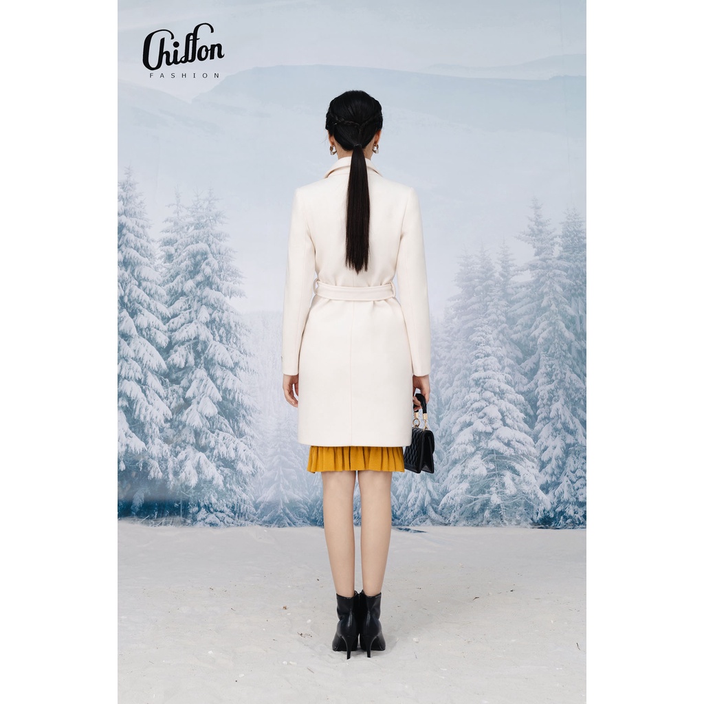 Áo dạ cao cấp dáng dài cổ ve kèm đai_Thương hiệu Thời Trang Chiffon | BigBuy360 - bigbuy360.vn