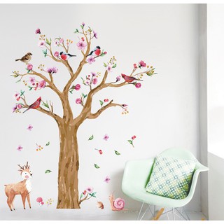 Decal dán tường Cây mùa xuân