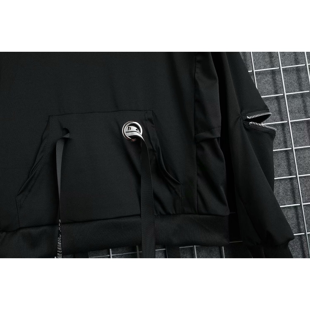 Áo hoodie tay dài Jianyichao phong cách Hàn Quốc cỡ S-3XL dành cho nam