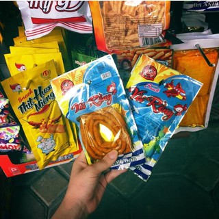 Bim bim vòi rồng dẻo dai thơm cay, snack vòi rồng