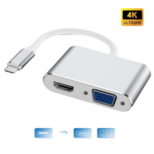 Cáp Chuyển Type-C ra VGA, HDMI