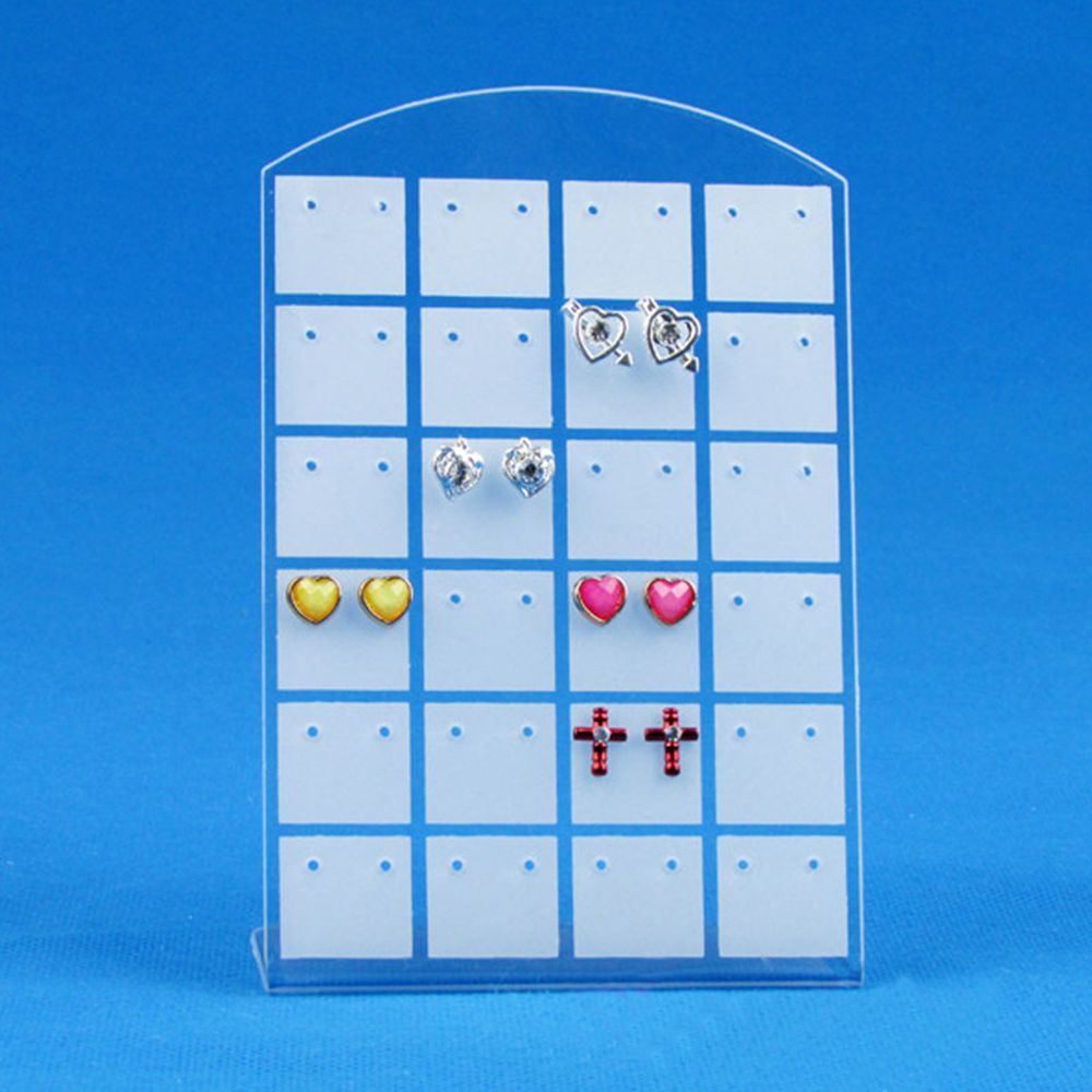 Giá trưng bày 24 cặp bông tai 2 màu tùy chọn tiện dụng